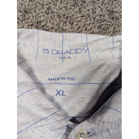 B Draddy Shirt Mens XL Gray Golf Polo Horse Donkey Embroidered Golf Club - Picture 4 of 8